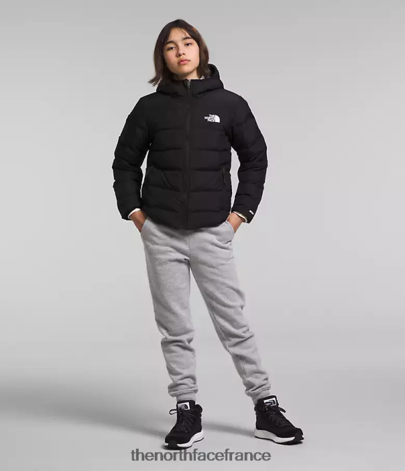 vêtements The North Face enfants doudoune réversible à capuche en duvet tnf noir ZPZRD627