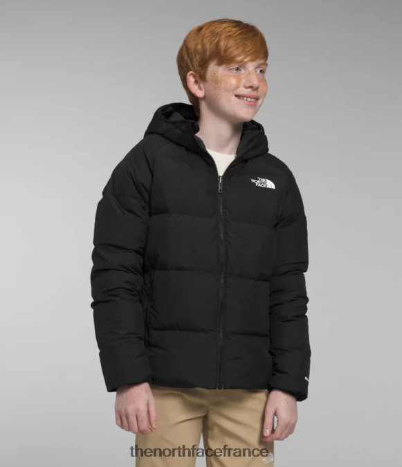 vêtements The North Face enfants doudoune réversible à capuche en duvet tnf noir ZPZRD818