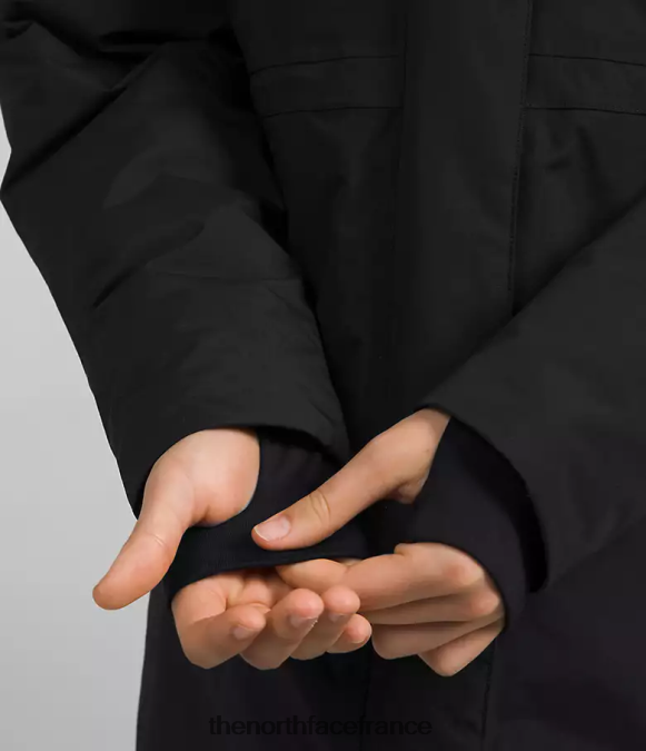 vêtements The North Face enfants parka arctique tnf noir ZPZRD179