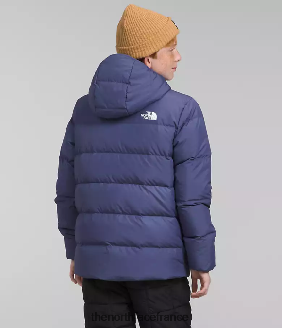 vêtements The North Face enfants parka doublée de polaire north bleu grotte ZPZRD688
