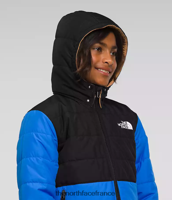 vêtements The North Face enfants veste à capuche réversible à fermeture éclair intégrale mt chimbo bleu optique ZPZRD79