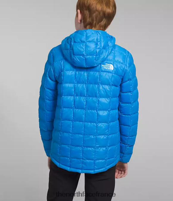 vêtements The North Face enfants veste à capuche thermoball bleu optique ZPZRD632