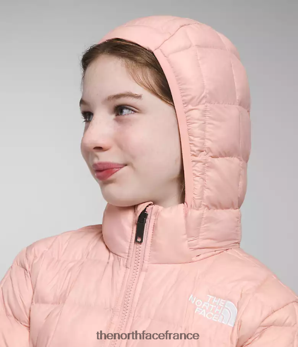 vêtements The North Face enfants veste à capuche thermoball mousse rose ZPZRD180