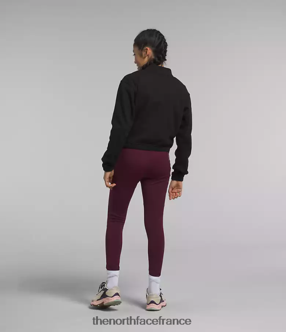 vêtements The North Face enfants veste confortable à fermeture éclair en polaire Dream tnf noir chiné ZPZRD985