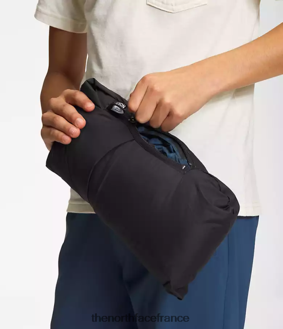 vêtements The North Face enfants veste nuptse rétro imprimée 1996 teinture en spray bleu ombre ZPZRD686