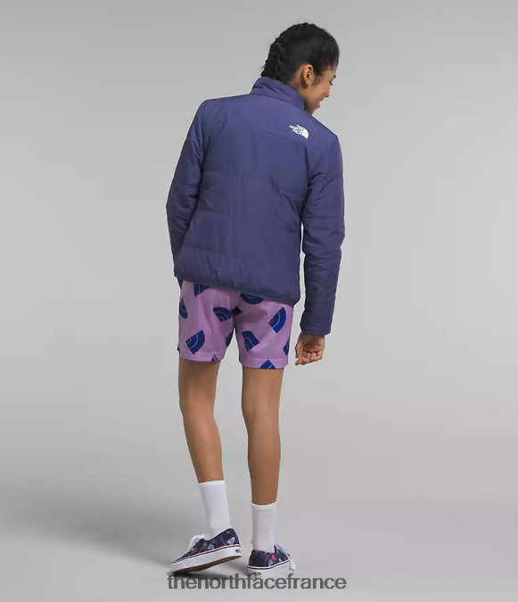 vêtements The North Face enfants veste réversible Mossbud bleu grotte ZPZRD1151