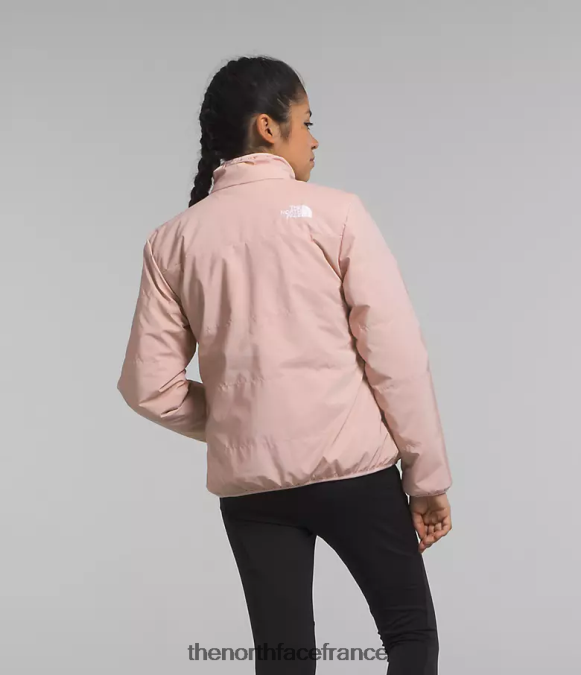 vêtements The North Face enfants veste réversible Mossbud mousse rose ZPZRD1153