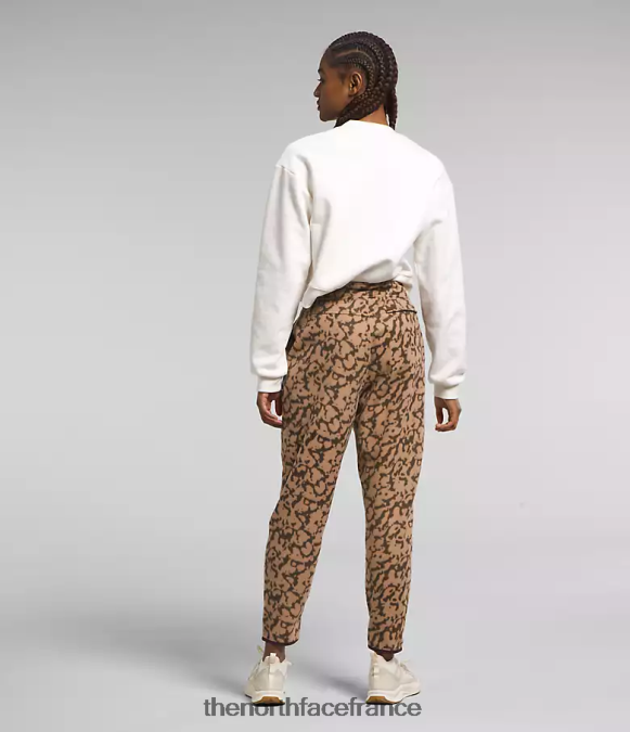 vêtements The North Face femmes pantalon alpin polartec 100 impression de colorant graphique au beurre d’amande ZPZRD844