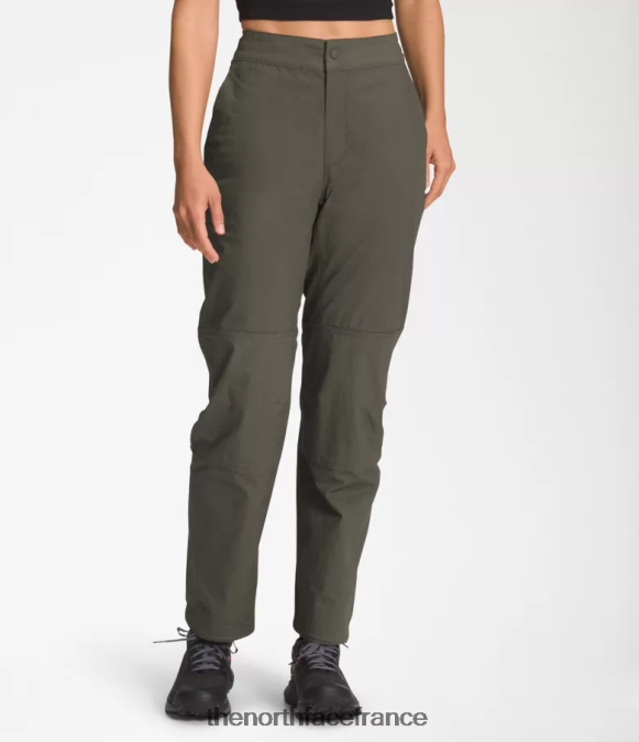 vêtements The North Face femmes pantalon de route nouveau vert taupe ZPZRD1149