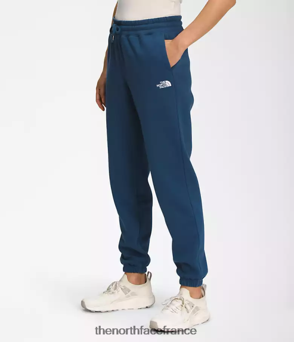 vêtements The North Face femmes pantalon de survêtement en molleton à demi-dôme bleu ombre/blanc tnf ZPZRD979