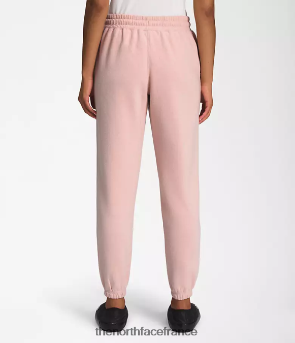 vêtements The North Face femmes pantalon de survêtement en molleton à demi-dôme mousse rose/blanc tnf ZPZRD981