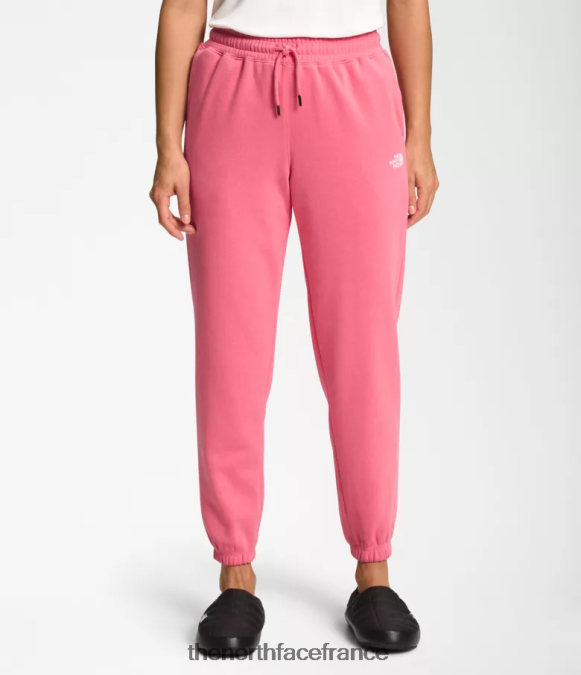 vêtements The North Face femmes pantalon de survêtement en molleton à demi-dôme rose cosmo/blanc tnf ZPZRD982