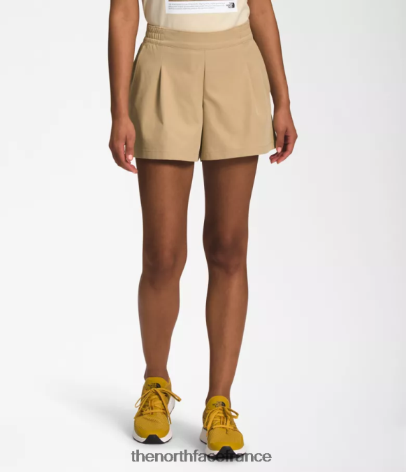 vêtements The North Face femmes short standard pierre kaki ZPZRD682