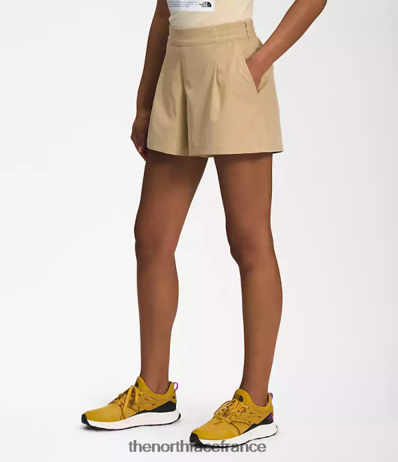 vêtements The North Face femmes short standard pierre kaki ZPZRD682