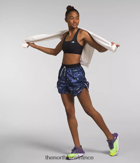 vêtements The North Face femmes short trailwear okt trail imprimé remix nature summit marine ZPZRD625