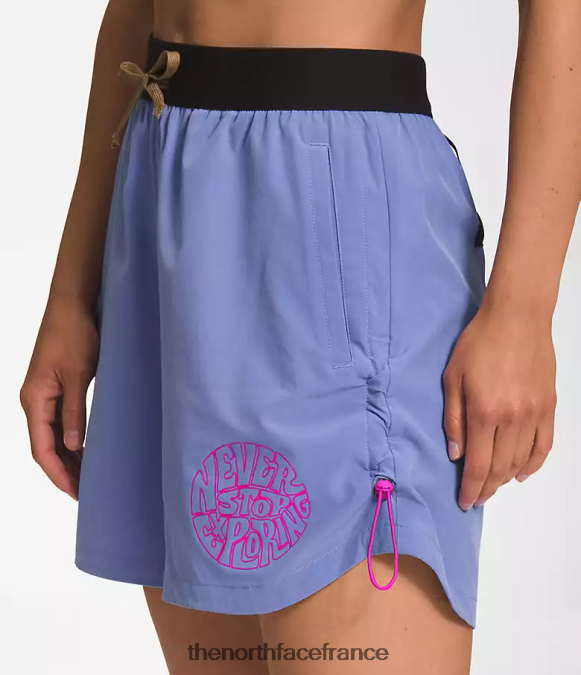 vêtements The North Face femmes short trailwear okt trail pervenche foncé/brun utilitaire ZPZRD624