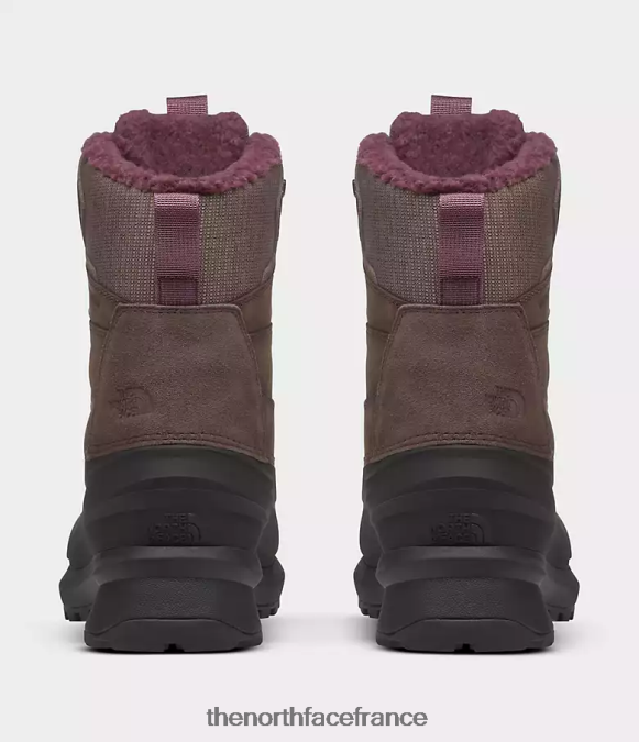chaussure The North Face femmes bottes imperméables chilkat v 400 taupe foncé/noir tnf ZPZRD947