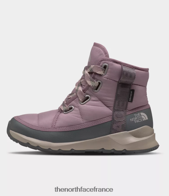 chaussure The North Face femmes bottes imperméables de luxe à lacets Thermoball gris fauve/gris asphalte ZPZRD813