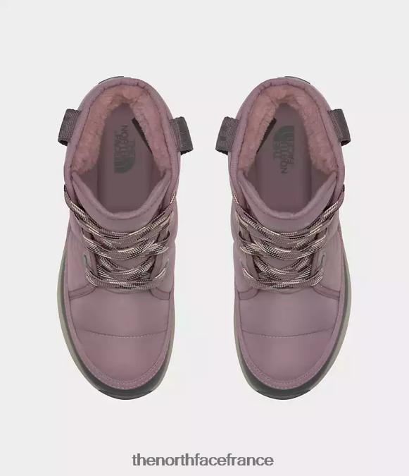 chaussure The North Face femmes bottes imperméables de luxe à lacets Thermoball gris fauve/gris asphalte ZPZRD813