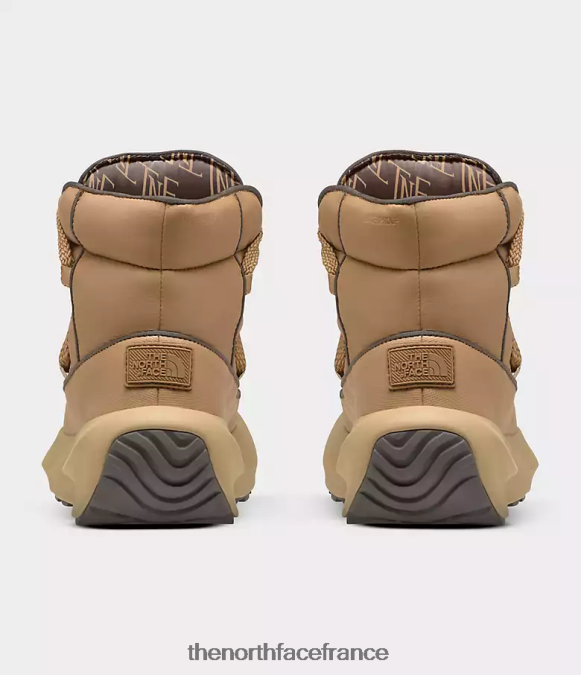 chaussure The North Face femmes bottes imperméables en dentelle thermoball halseigh beurre d'amande/brun faucon ZPZRD855
