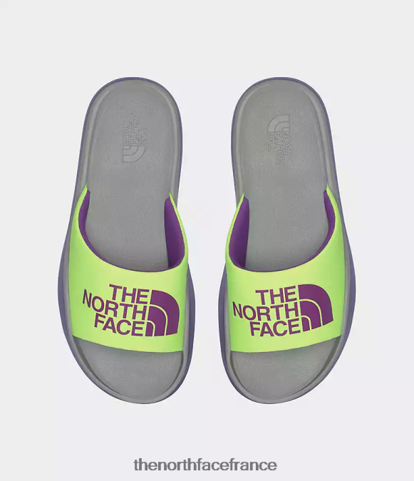 chaussure The North Face femmes diapositives du triarque ardoise lunaire/led jaune ZPZRD173