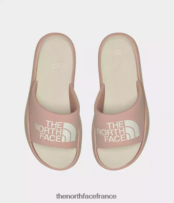 chaussure The North Face femmes diapositives du triarque mousse rose/gardénia blanc ZPZRD171