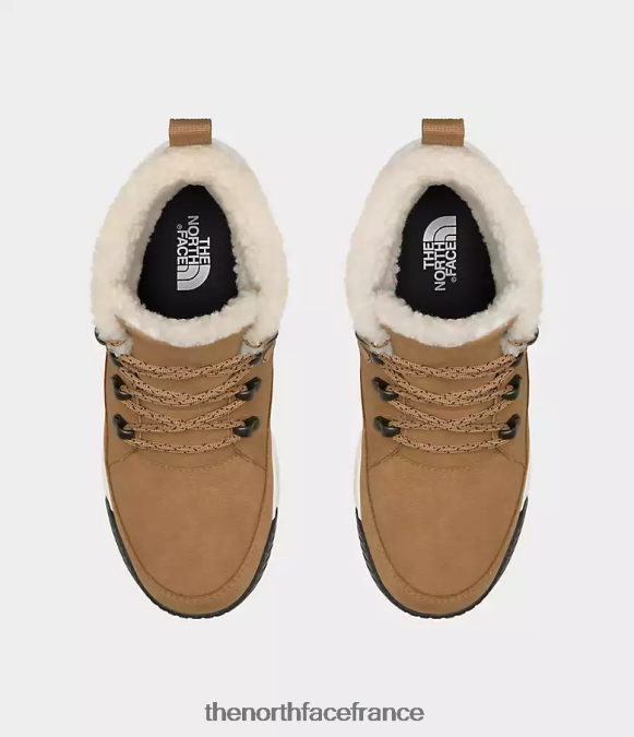 chaussure The North Face femmes bottes imperméables à lacets mi-hautes sierra beurre d'amande/tnf noir ZPZRD1101