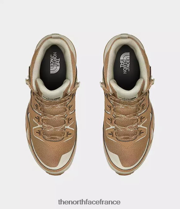 chaussure The North Face femmes bottes imperméables mi-hautes hedgehog 3 beurre d'amande/grès ZPZRD684