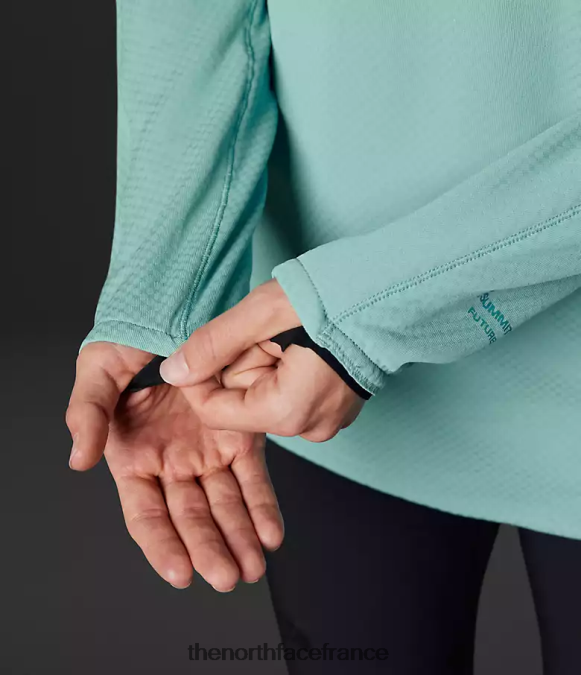 vêtements The North Face femmes équipage Futureflece de la série Summit eaux récifales ZPZRD165