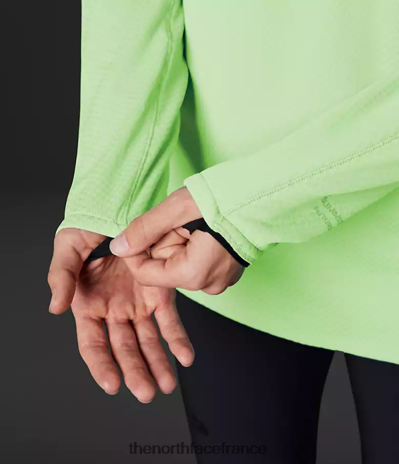 vêtements The North Face femmes équipage Futureflece de la série Summit patine verte ZPZRD162