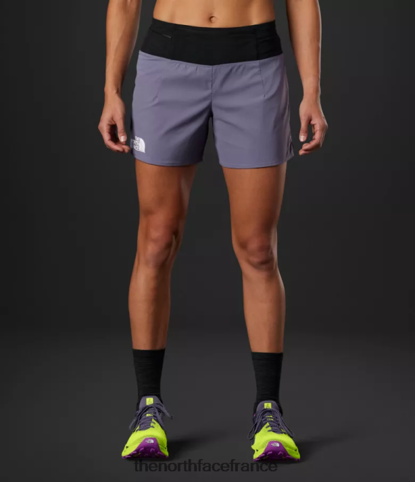 vêtements The North Face femmes short de course meneur de la série summit tnf noir/ardoise lunaire ZPZRD749
