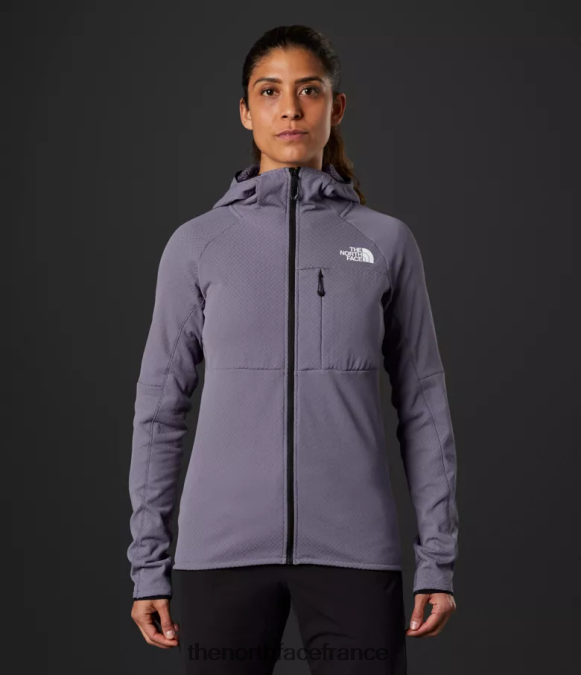 vêtements The North Face femmes sweat à capuche entièrement zippé Summit Series Futurefleece ardoise lunaire ZPZRD738