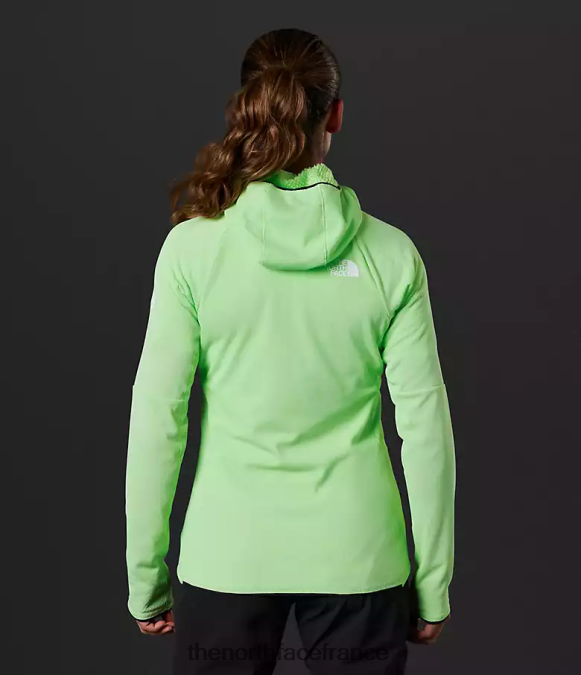 vêtements The North Face femmes sweat à capuche entièrement zippé Summit Series Futurefleece patine verte ZPZRD739