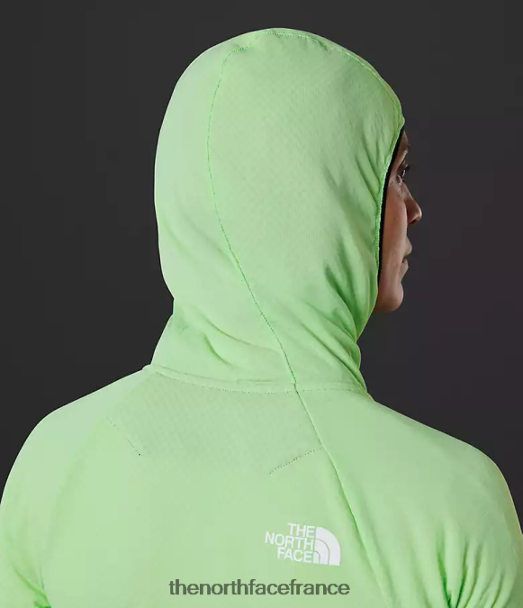 vêtements The North Face femmes sweat à capuche entièrement zippé Summit Series Futurefleece patine verte ZPZRD739