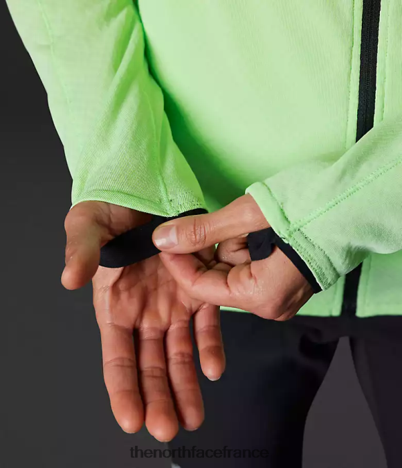 vêtements The North Face femmes sweat à capuche entièrement zippé Summit Series Futurefleece patine verte ZPZRD739