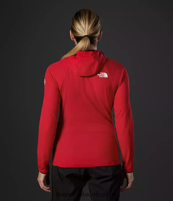 vêtements The North Face femmes sweat à capuche entièrement zippé Summit Series Futurefleece tnf rouge ZPZRD736
