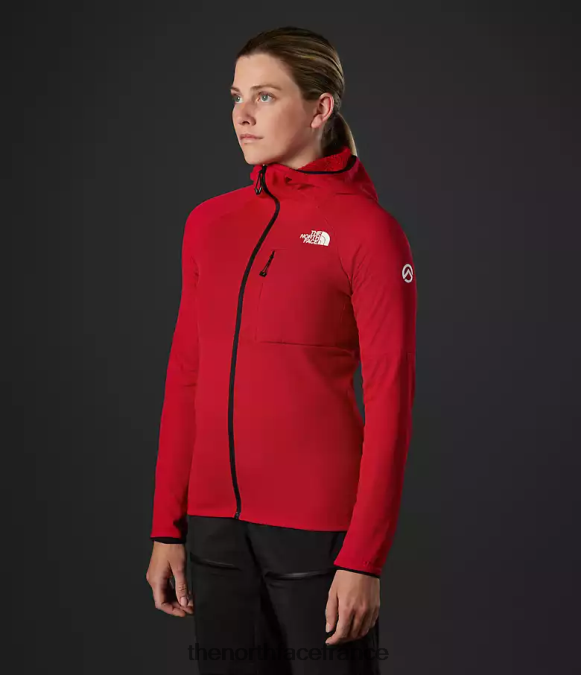 vêtements The North Face femmes sweat à capuche entièrement zippé Summit Series Futurefleece tnf rouge ZPZRD736