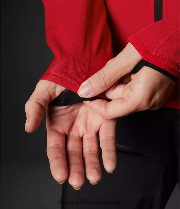 vêtements The North Face femmes sweat à capuche entièrement zippé Summit Series Futurefleece tnf rouge ZPZRD736