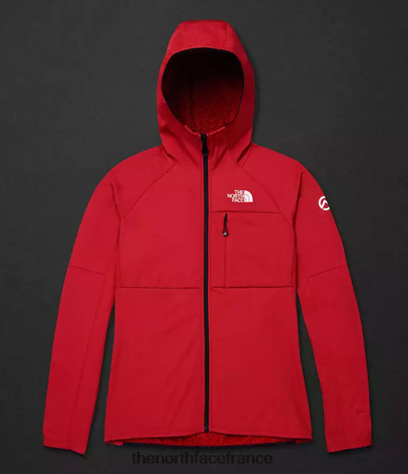 vêtements The North Face femmes sweat à capuche entièrement zippé Summit Series Futurefleece tnf rouge ZPZRD736