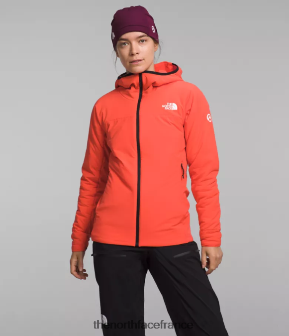 vêtements The North Face femmes sweat à capuche hybride casaval série summit orange rayonnant ZPZRD322