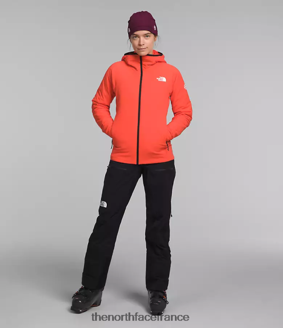 vêtements The North Face femmes sweat à capuche hybride casaval série summit orange rayonnant ZPZRD322