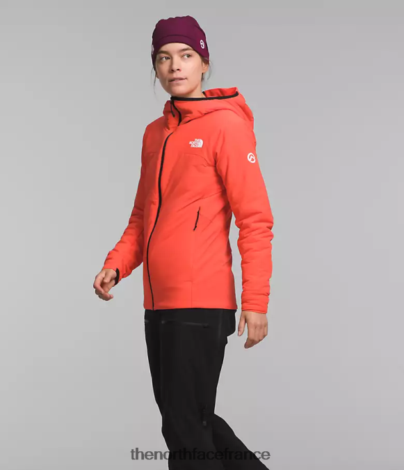 vêtements The North Face femmes sweat à capuche hybride casaval série summit orange rayonnant ZPZRD322