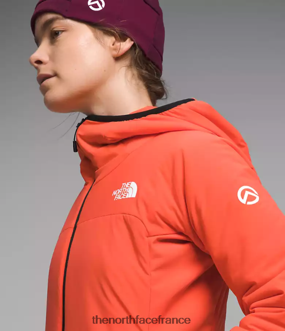 vêtements The North Face femmes sweat à capuche hybride casaval série summit orange rayonnant ZPZRD322