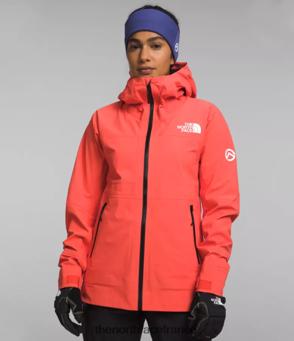 vêtements The North Face femmes veste Chamlang Futurelight de la série Summit orange rayonnant ZPZRD1173