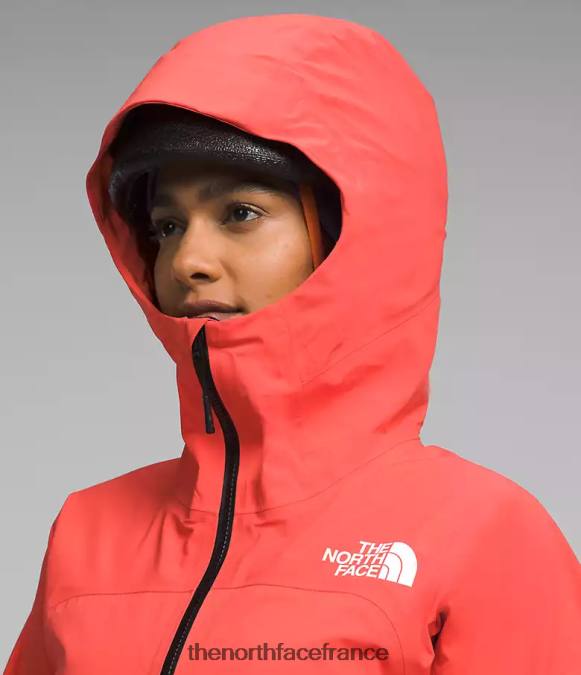 vêtements The North Face femmes veste Chamlang Futurelight de la série Summit orange rayonnant ZPZRD1173