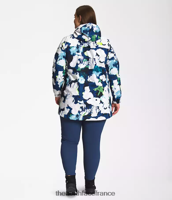 vêtements The North Face femmes parka antora imprimé floral abstrait marine smmt ZPZRD437