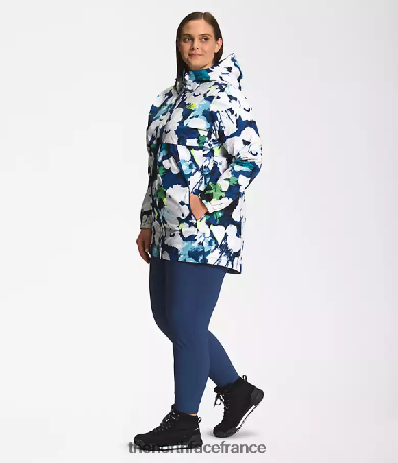 vêtements The North Face femmes parka antora imprimé floral abstrait marine smmt ZPZRD437