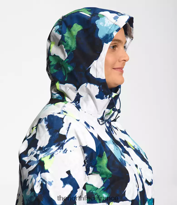 vêtements The North Face femmes parka antora imprimé floral abstrait marine smmt ZPZRD437