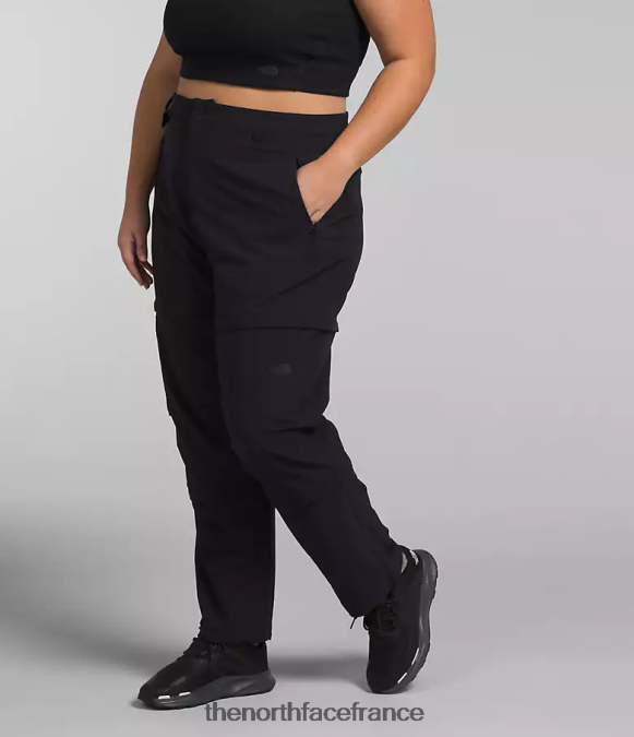 vêtements The North Face femmes plus pantalon zippé bridgeway tnf noir ZPZRD59