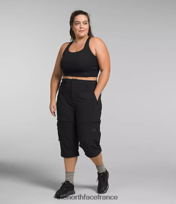 vêtements The North Face femmes plus pantalon zippé bridgeway tnf noir ZPZRD59